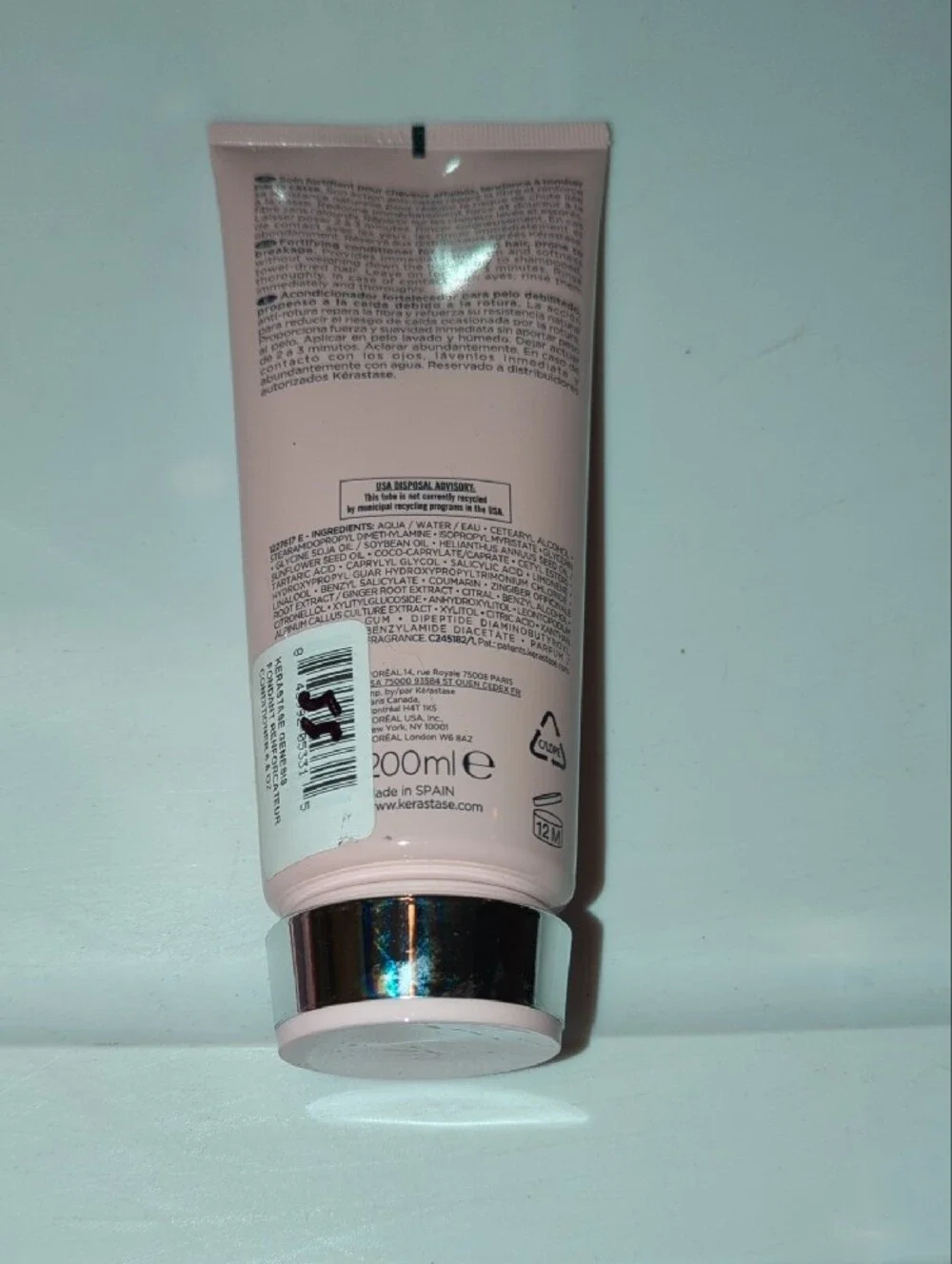 Kerastase Genesis Conditioner - Pale Pink Tube with Silver Cap
